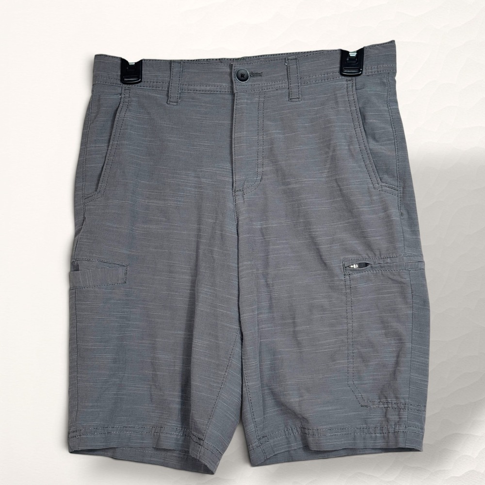 Urban Pipeline Cargo Shorts Mens 30 Gray Gorpcore Stretch Tech Hybrid
